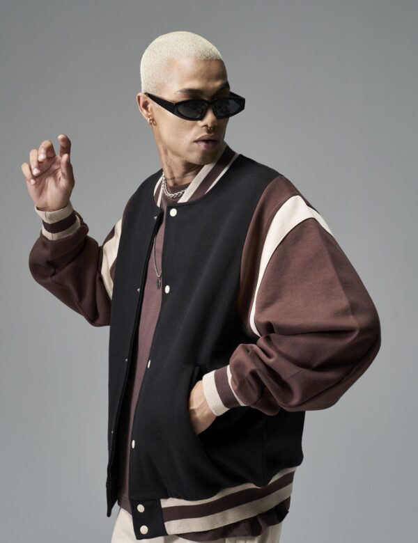 Refined Blank College Jacket