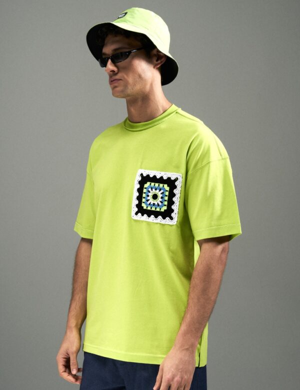 Refined Lace Pocket T-Shirt