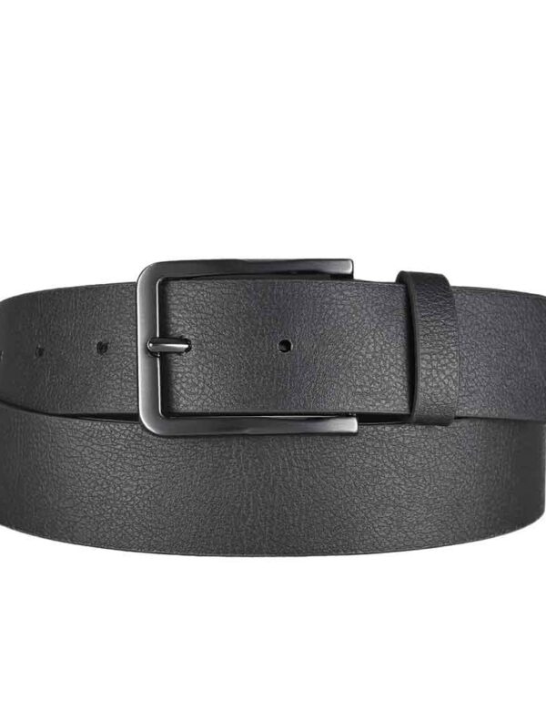 Refined Vegan Schwarz Gürtel, aus genarbtem Apfelleder